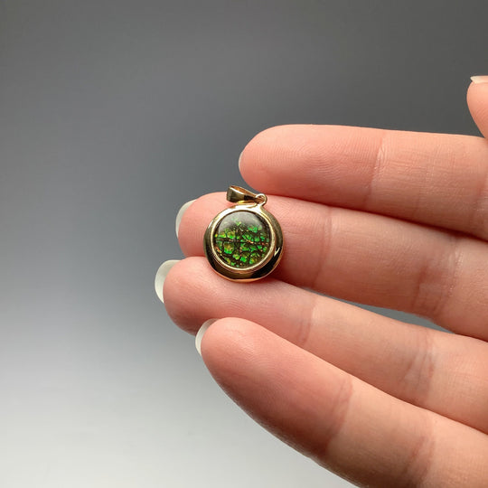 Alberta Ammolite 14K Gold Pendant