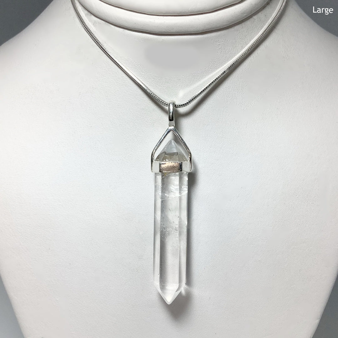 Quartz Double Terminated Point Pendant