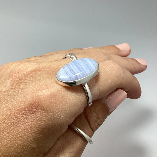 Blue Lace Agate Ring