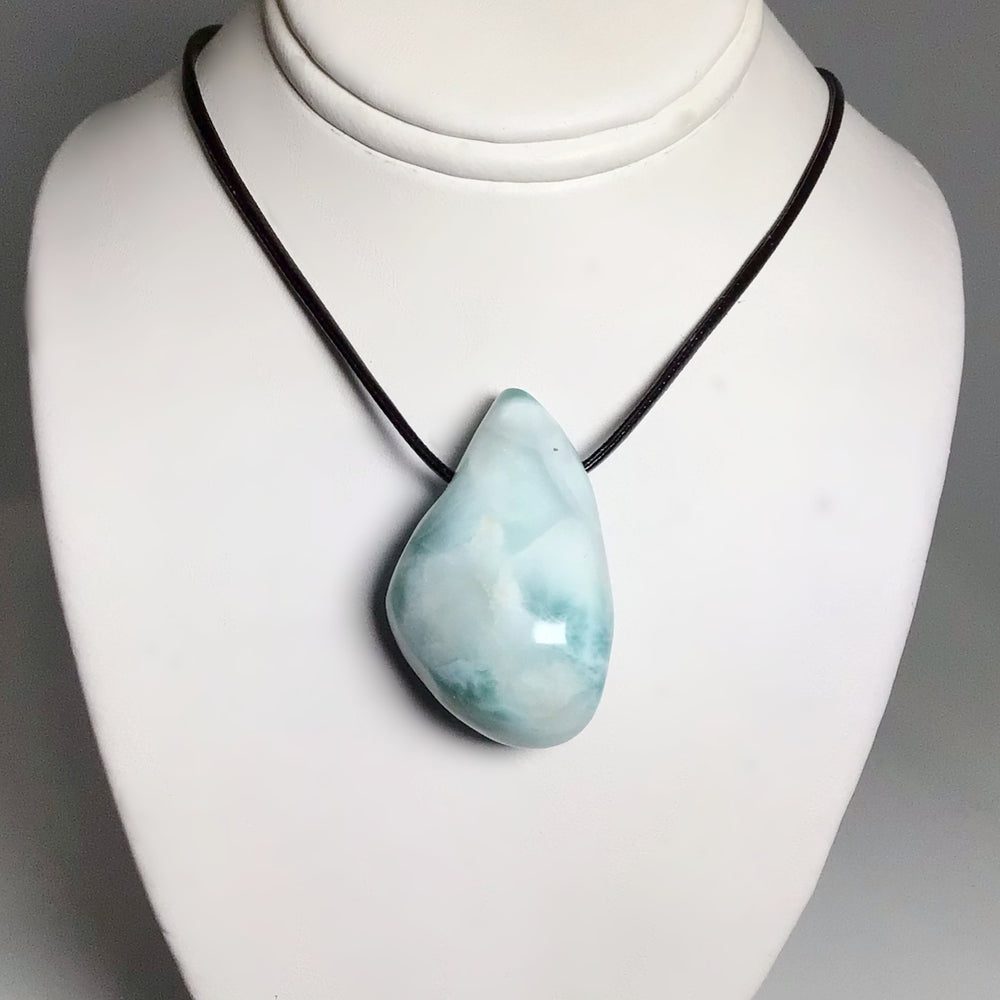 Larimar Drilled Pendant