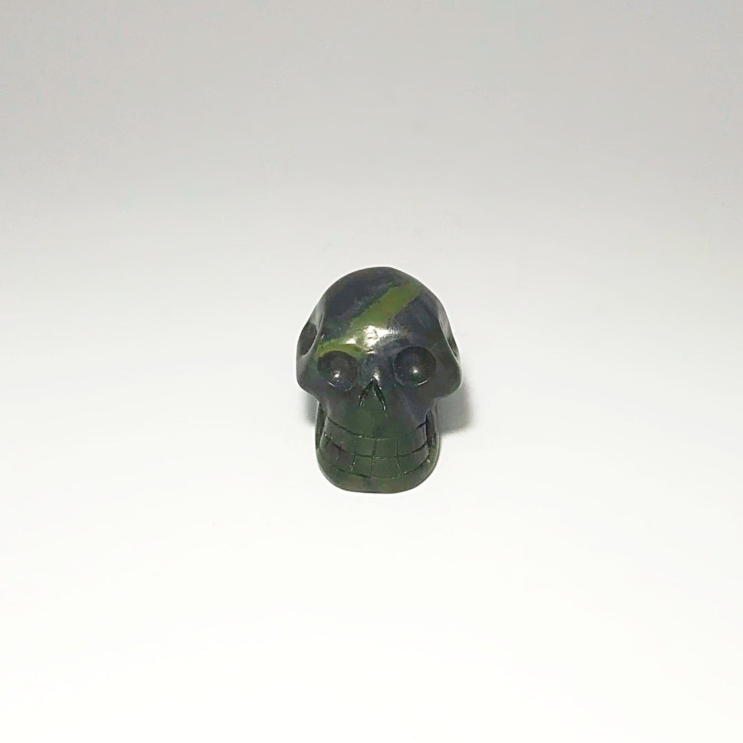 Carved Canadian Jade Skull