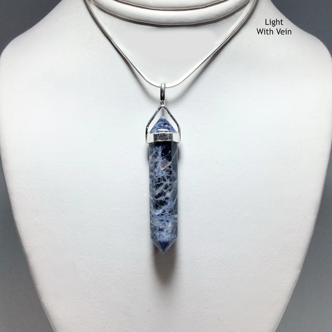 Sodalite Double Terminated Point Pendant