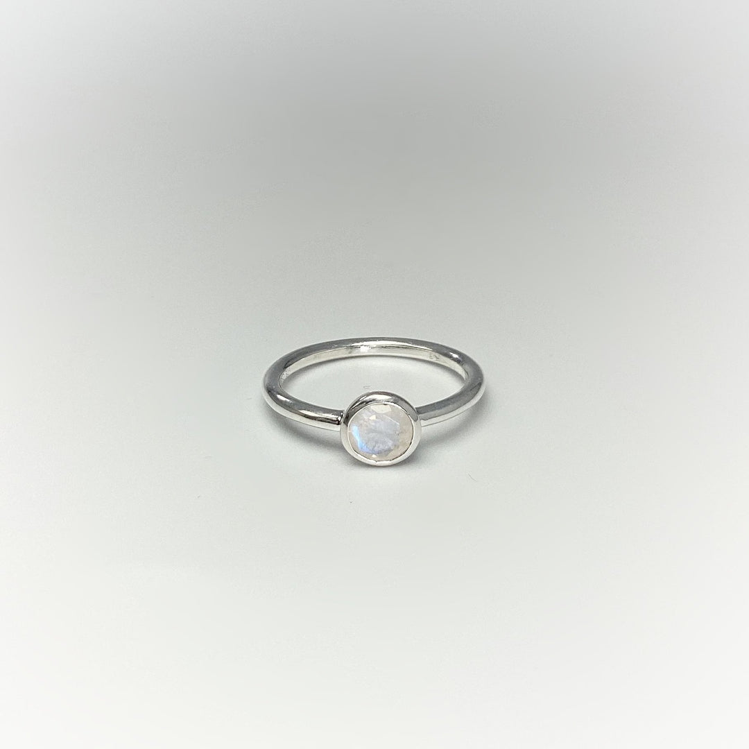 Rainbow Moonstone Ring