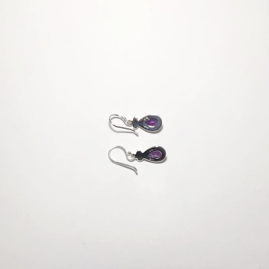 Amethyst Faceted Dangle Earrings