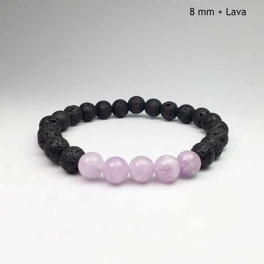 Lavender Amethyst Beaded Bracelet