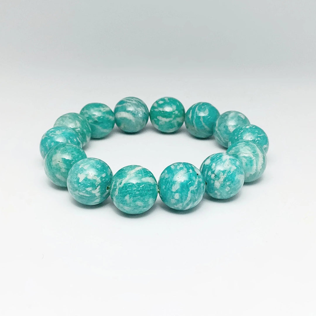 Striped Amazonite Beaded Bracelet