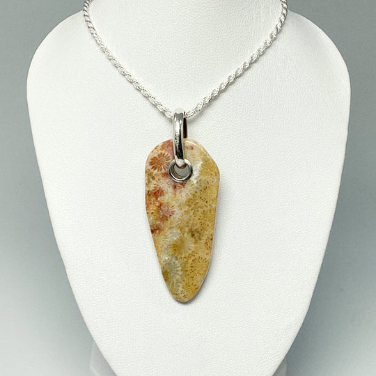 Fossilized Coral Pendant