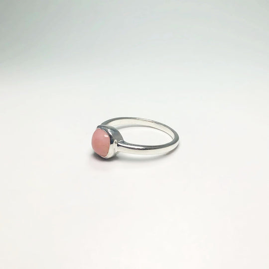 Pink Peruvian Opal Ring