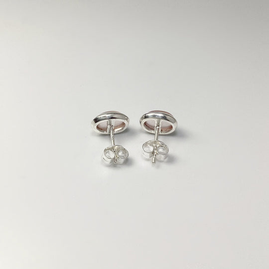 Rose Quartz Stud Earrings