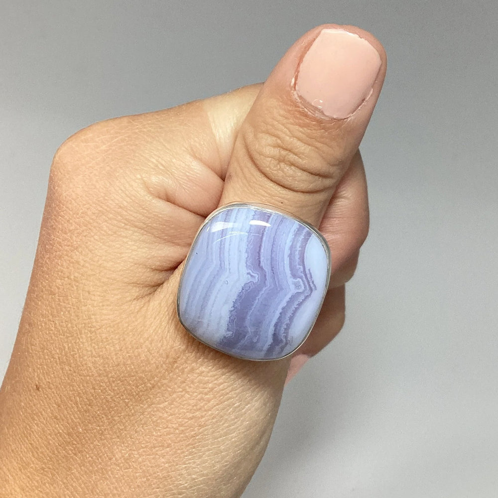 Blue Lace Agate Ring