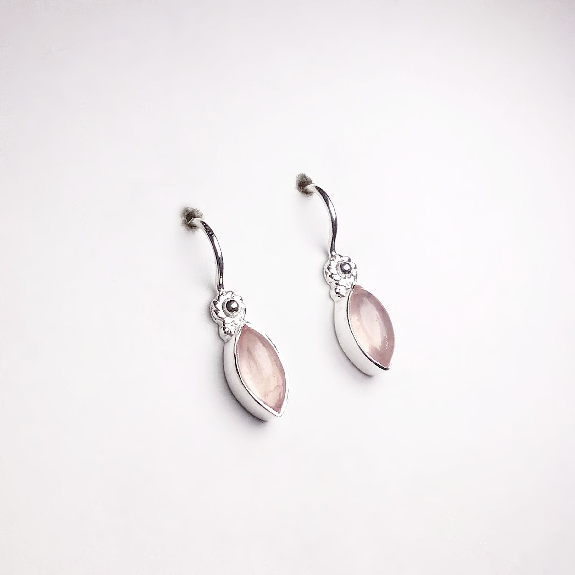 Rose Quartz Dangle Earrings