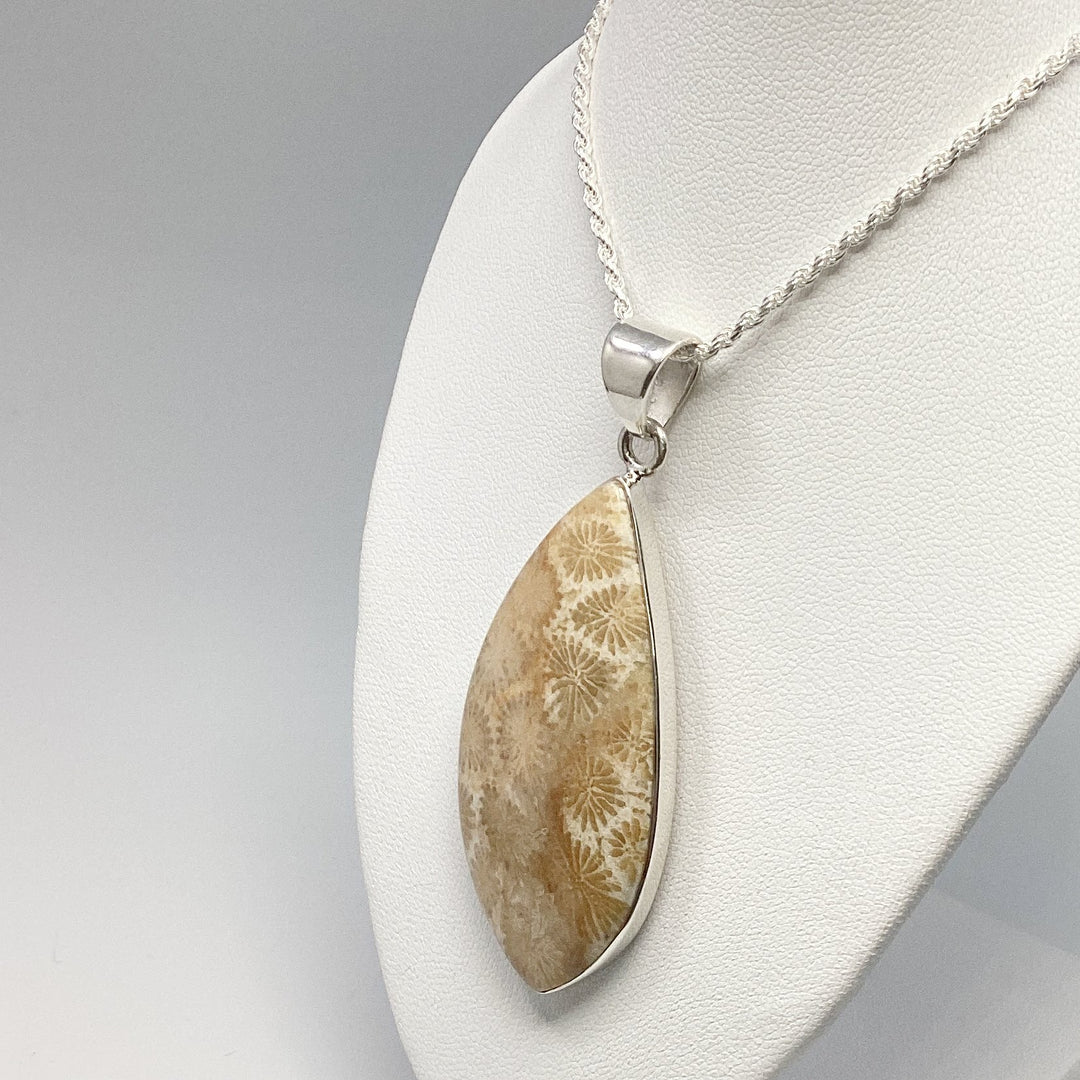 Fossilized Coral Pendant