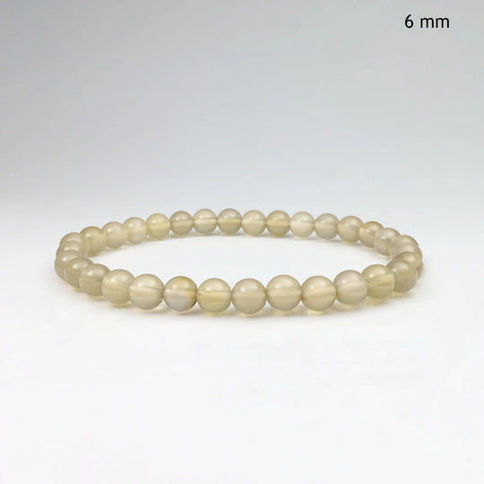 Natural Agate Beaded Bracelet