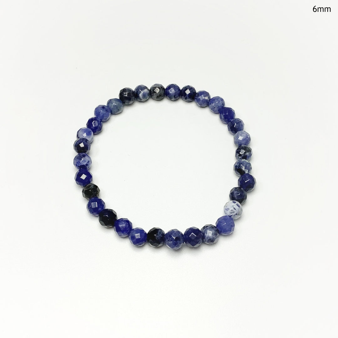 Sodalite Faceted Beaded Bracelet