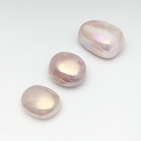 Opalescent Rose Quartz Tumble