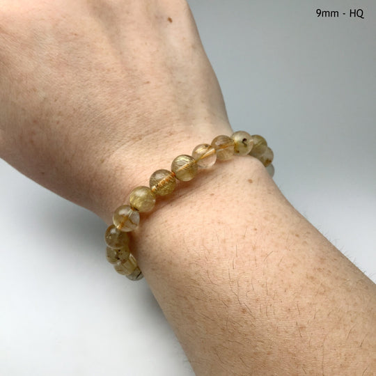 Rutilated Quartz Beaded Bracelet