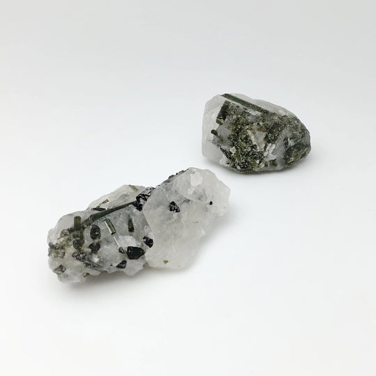 Green Tourmaline in Quartz at $25 Each