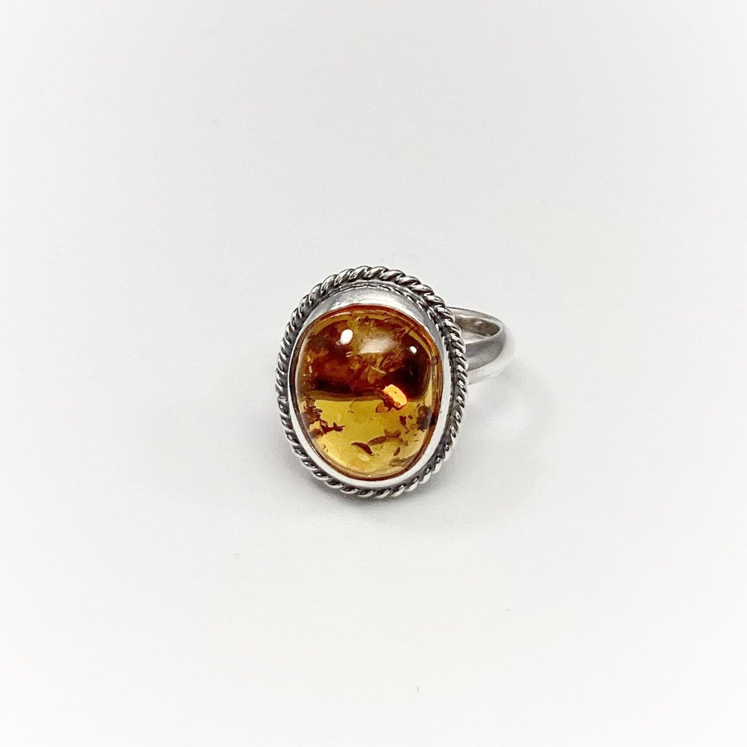 Cognac Amber Ring