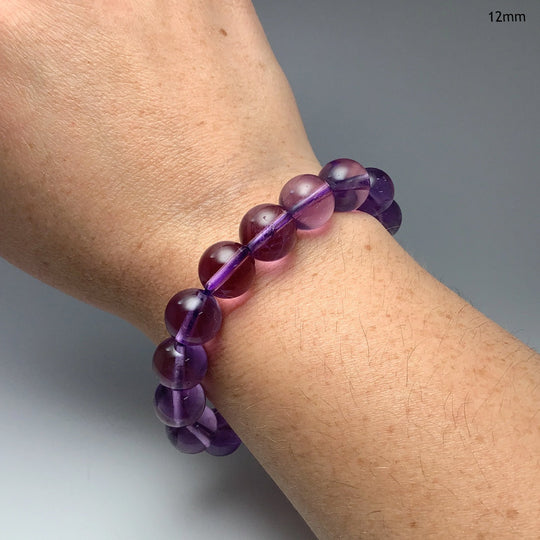 Amethyst Beaded Bracelet - High Quality