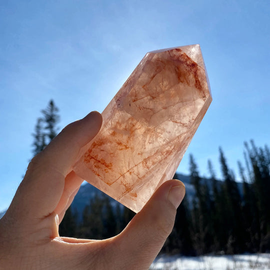 Red Hematoid Quartz Point