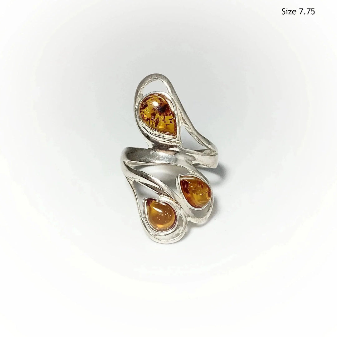 Cognac Amber Ring