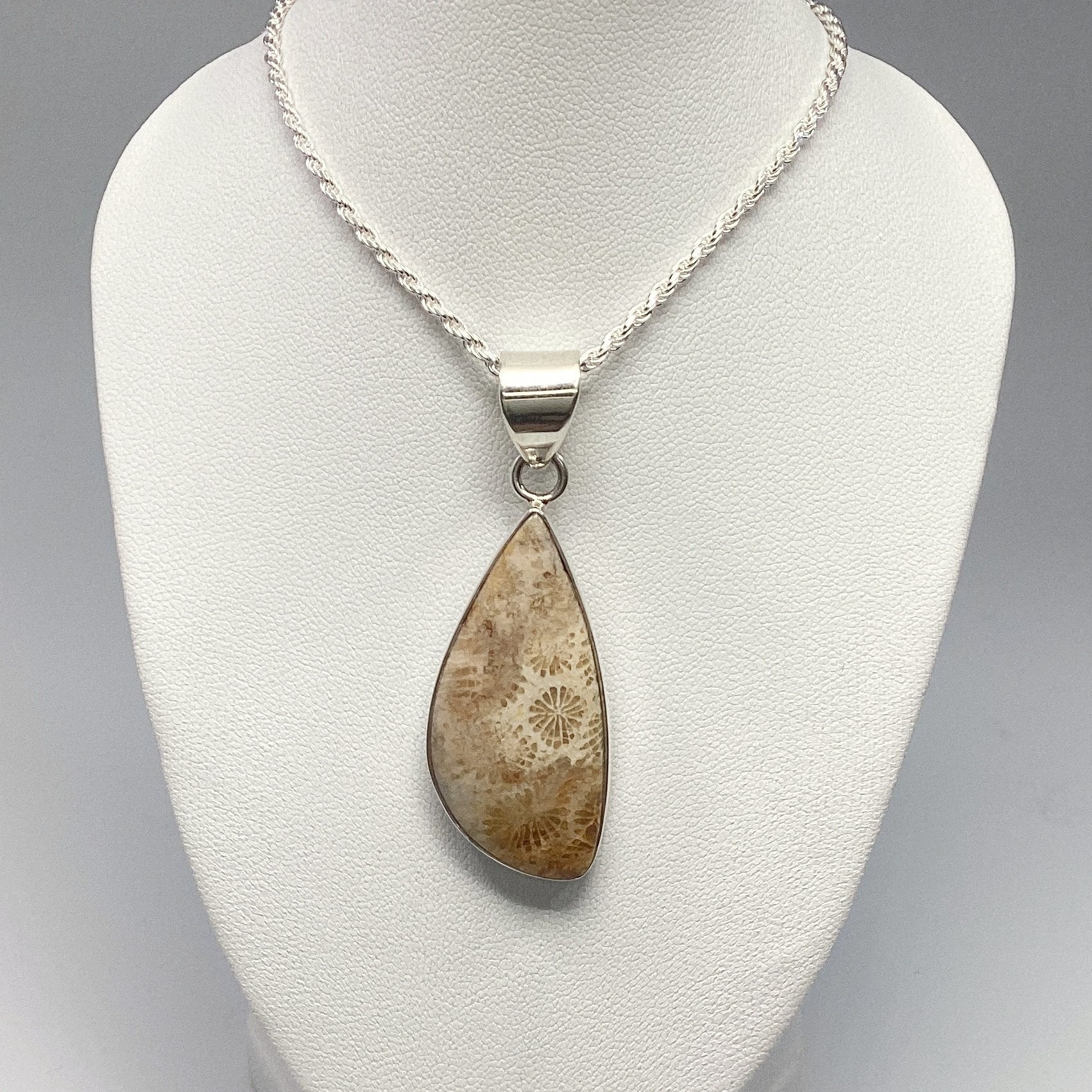 Fossilized Coral Pendant