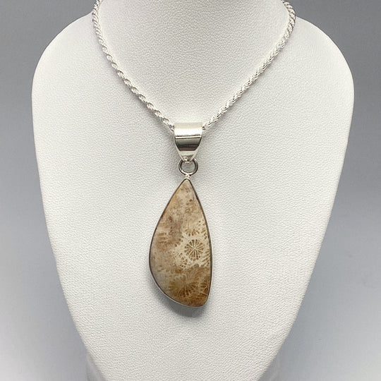 Fossilized Coral Pendant