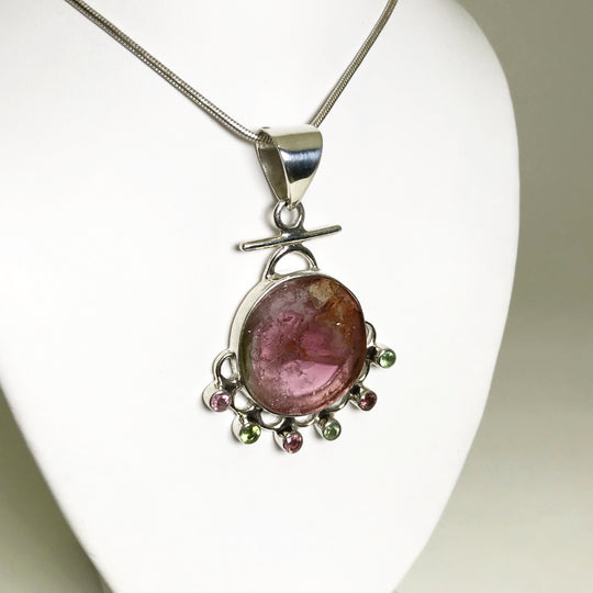 Mixed Tourmaline Pendant