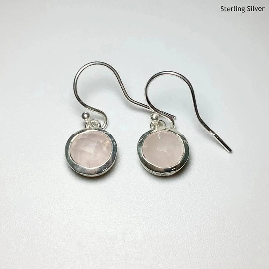 Rose Quartz Dangle Earrings