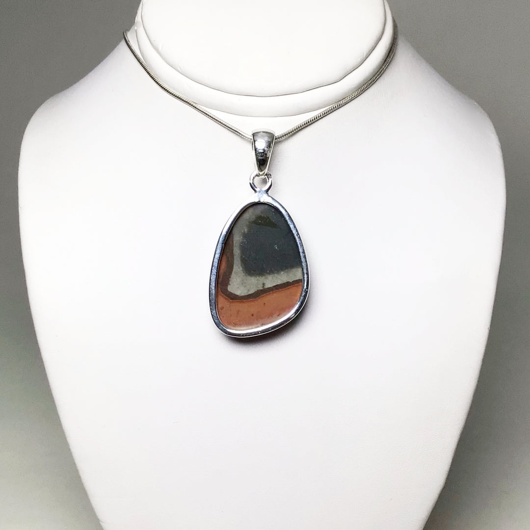 Polychrome Scenic Jasper Pendant