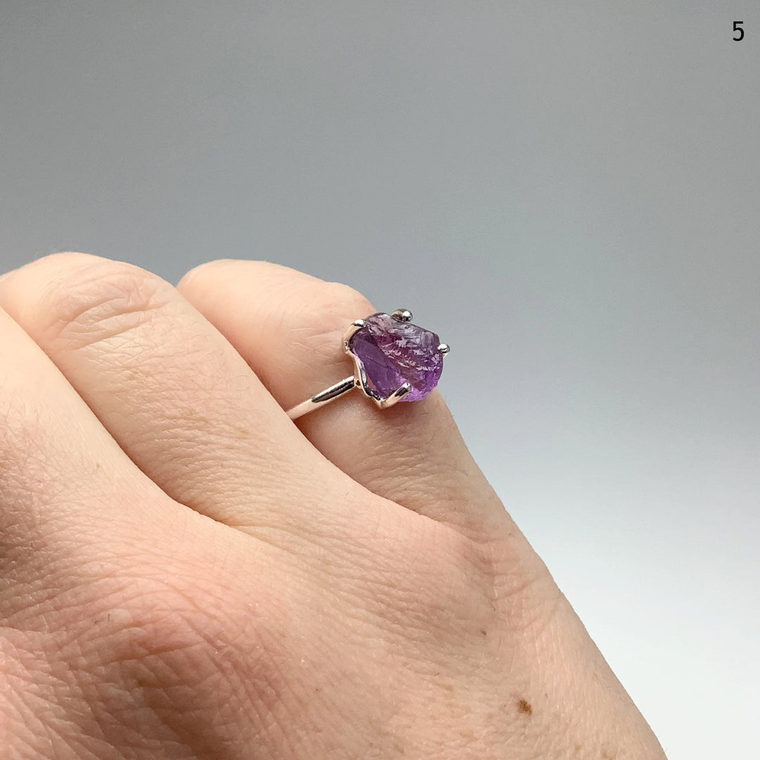 Raw Amethyst Ring