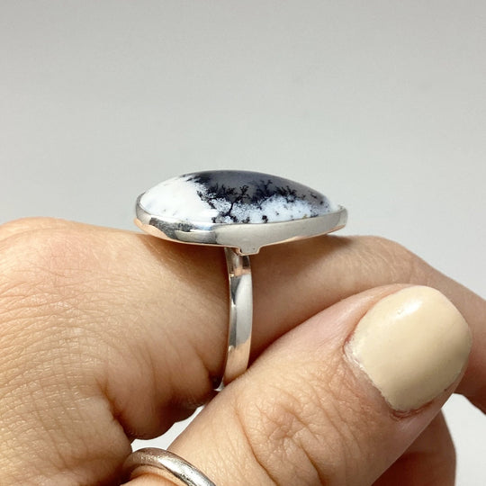 Dendritic Opal Ring