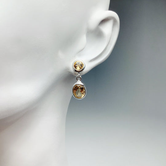 Citrine Stud Earrings