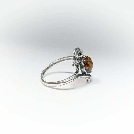 Cognac Amber Ring