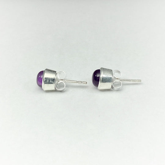 Amethyst Stud Earrings