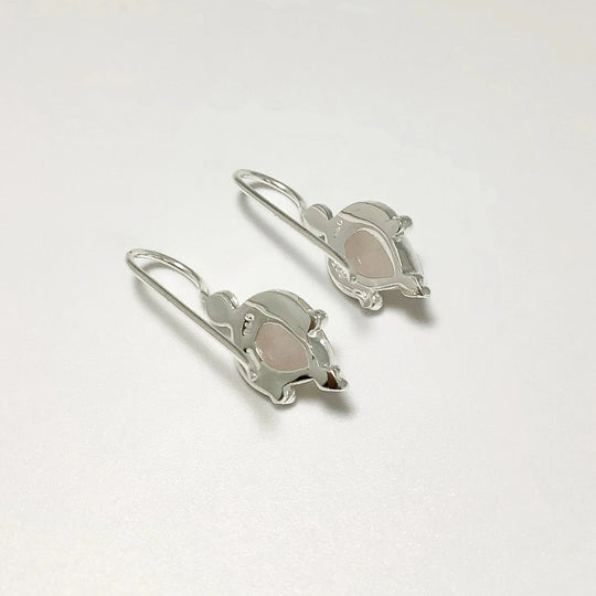 Rose Quartz Dangle Earrings