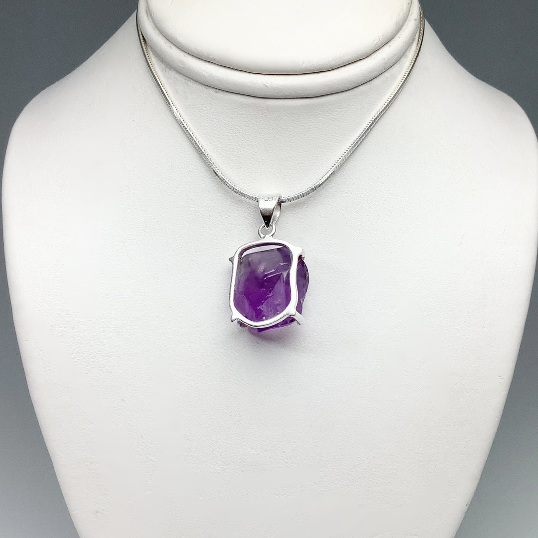 Raw Amethyst Pendant