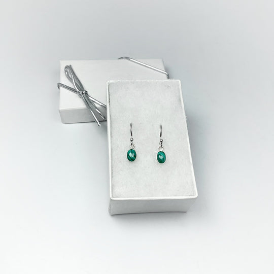 Malachite Dangle Earrings