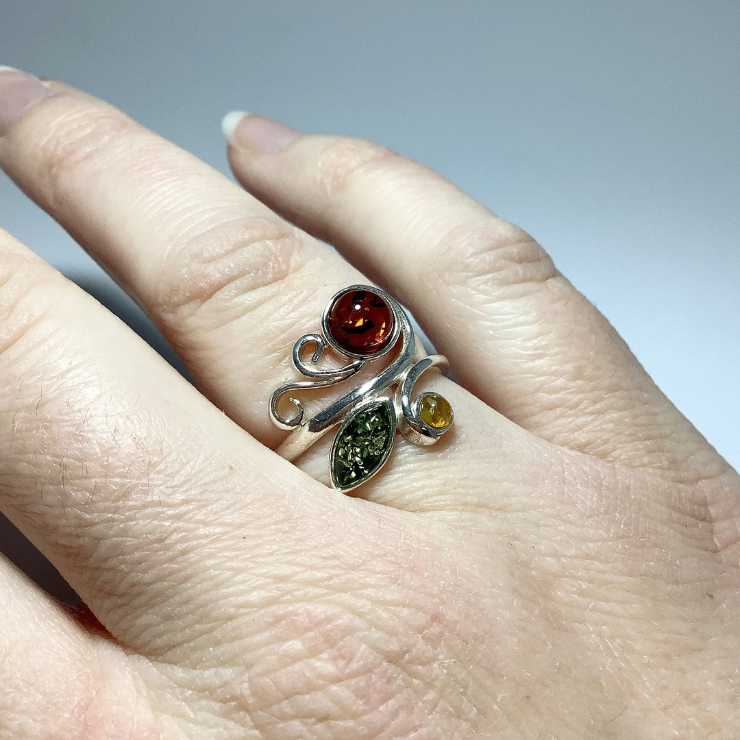 Mixed Amber Ring