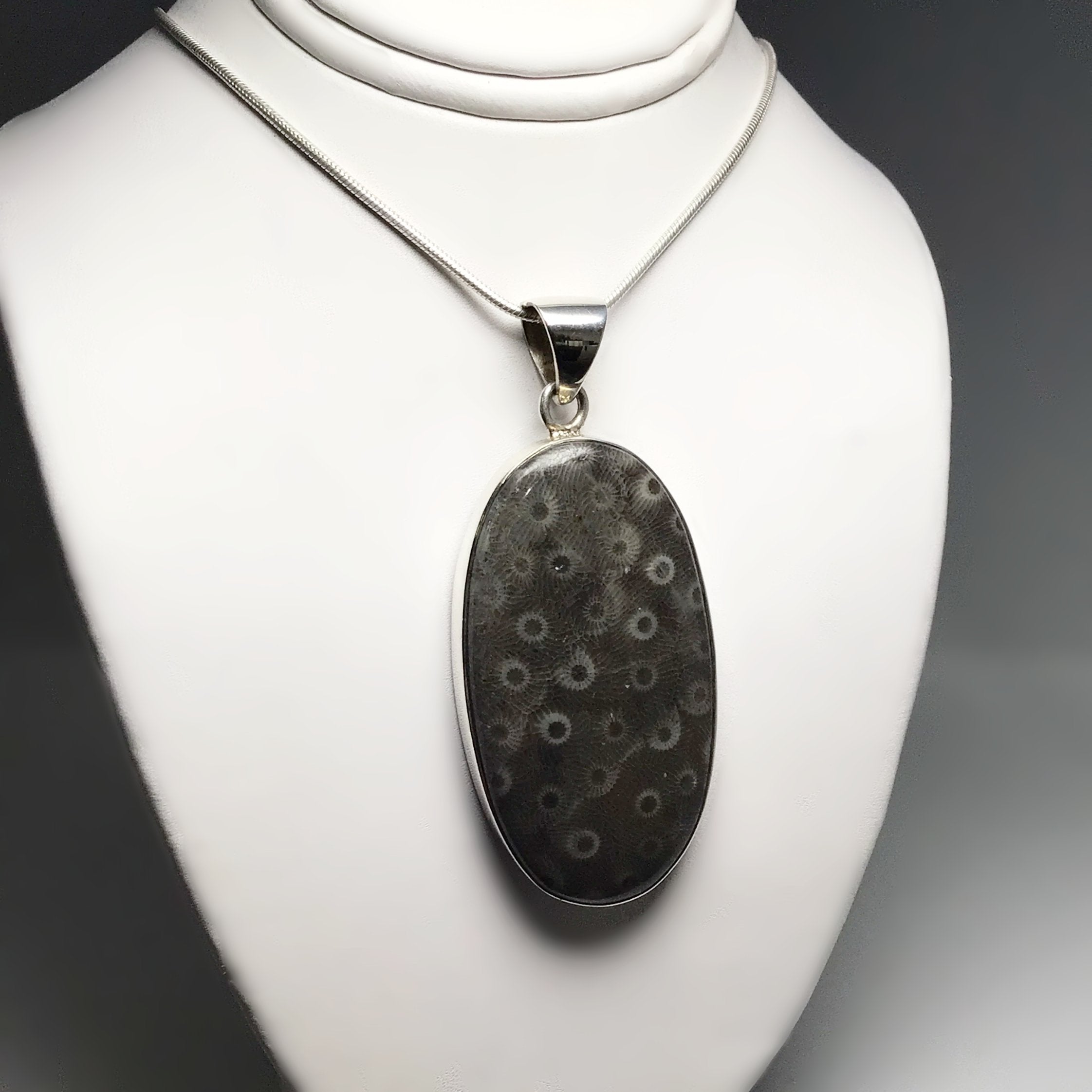 Fossilized Coral Pendant