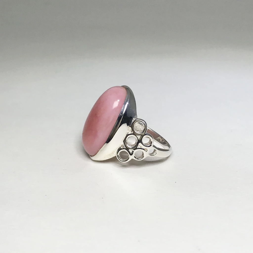 Pink Peruvian Opal Ring