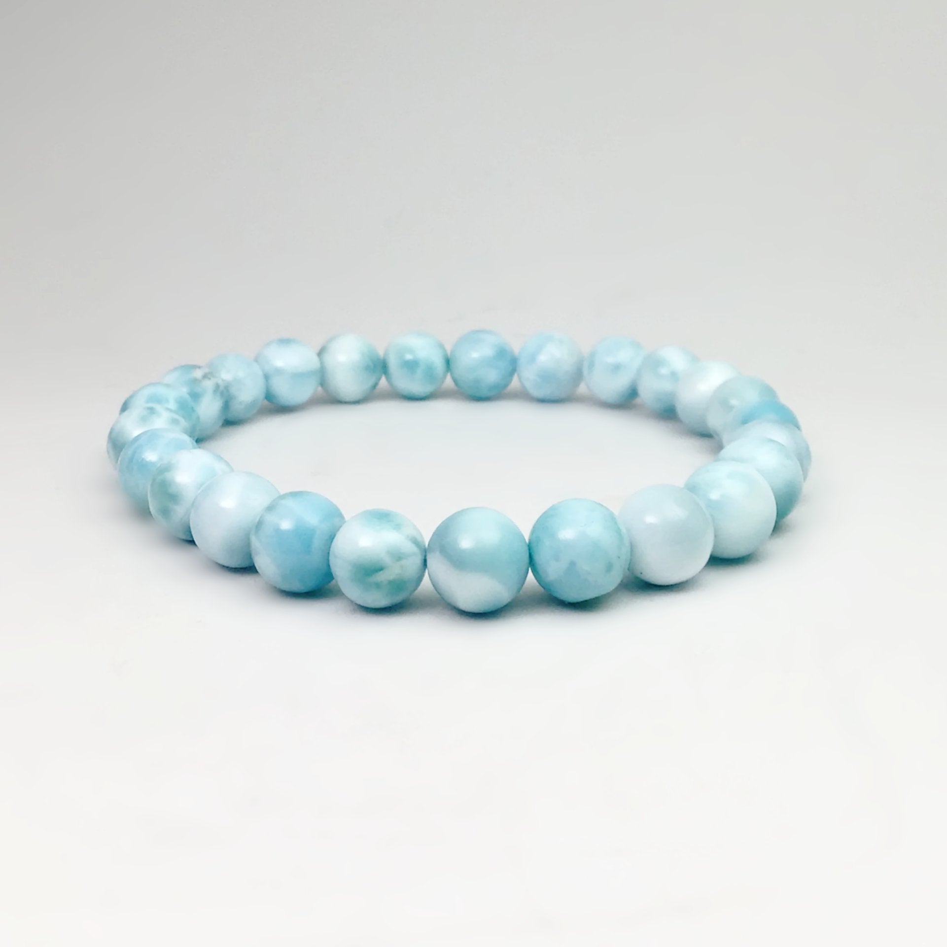 Larimar Beaded Bracelet - 8mm