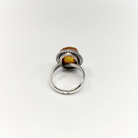 Cognac Amber Ring