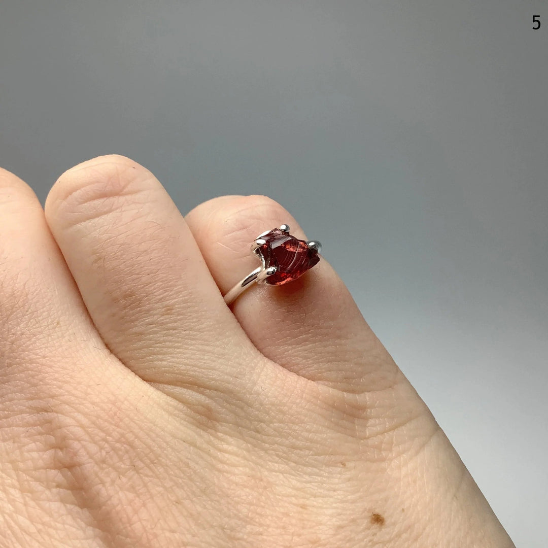 Raw Garnet Ring