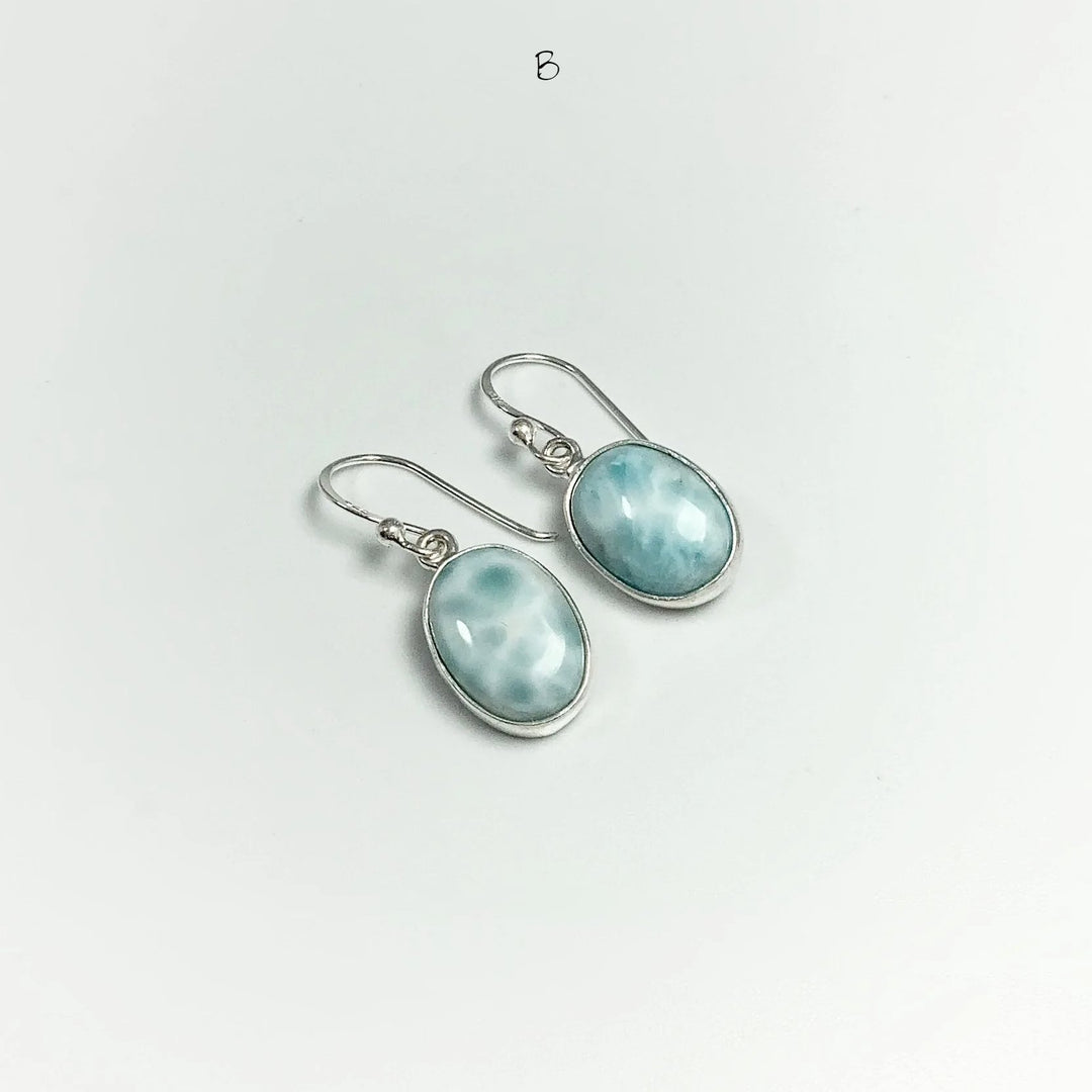 Larimar Dangle Earrings