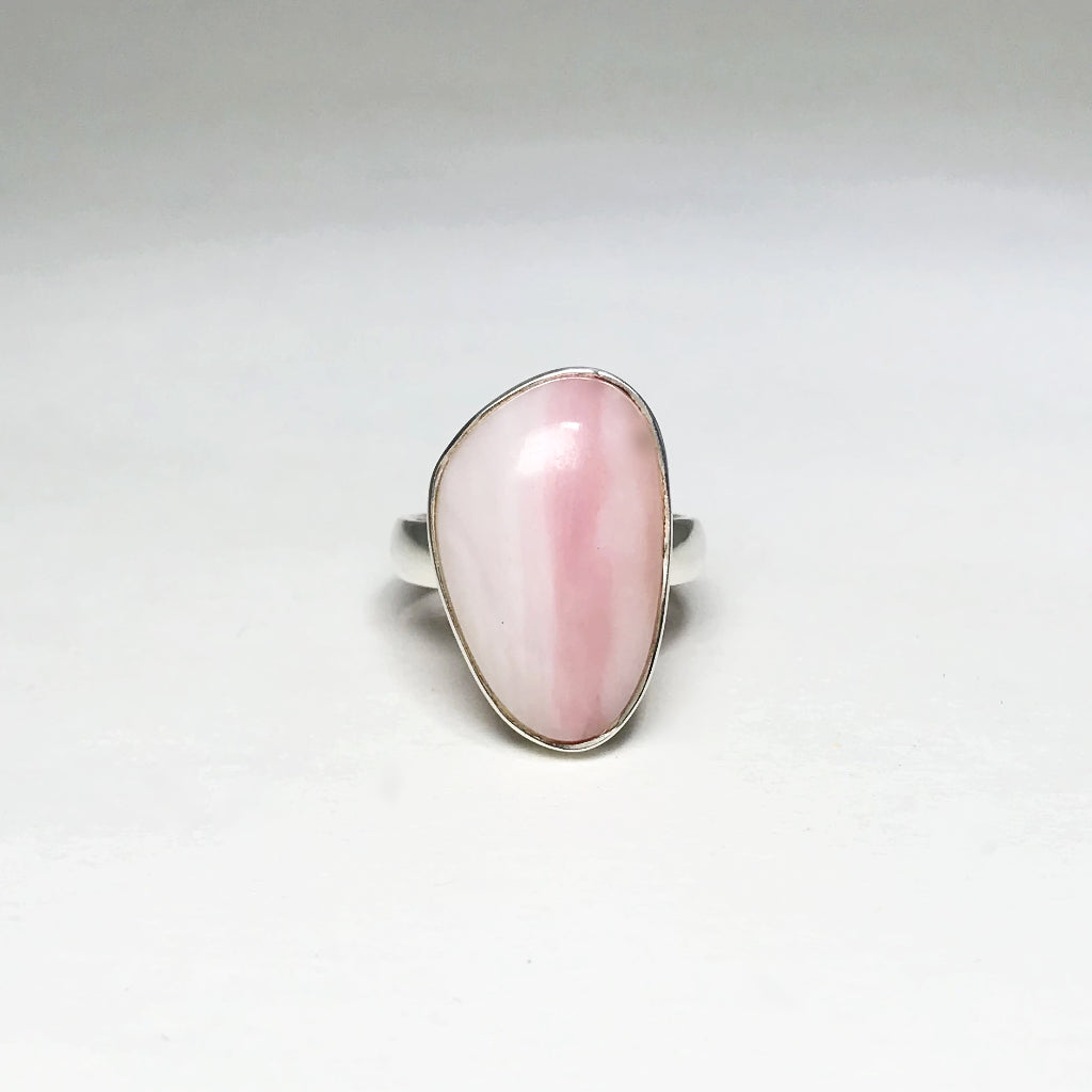 Pink Peruvian Opal Ring