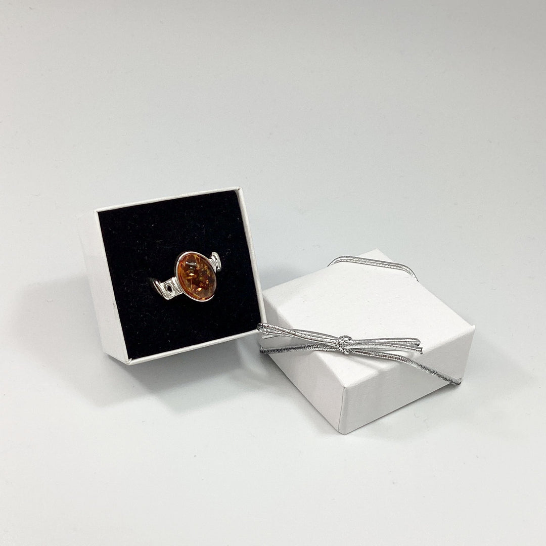 Cognac Amber Ring