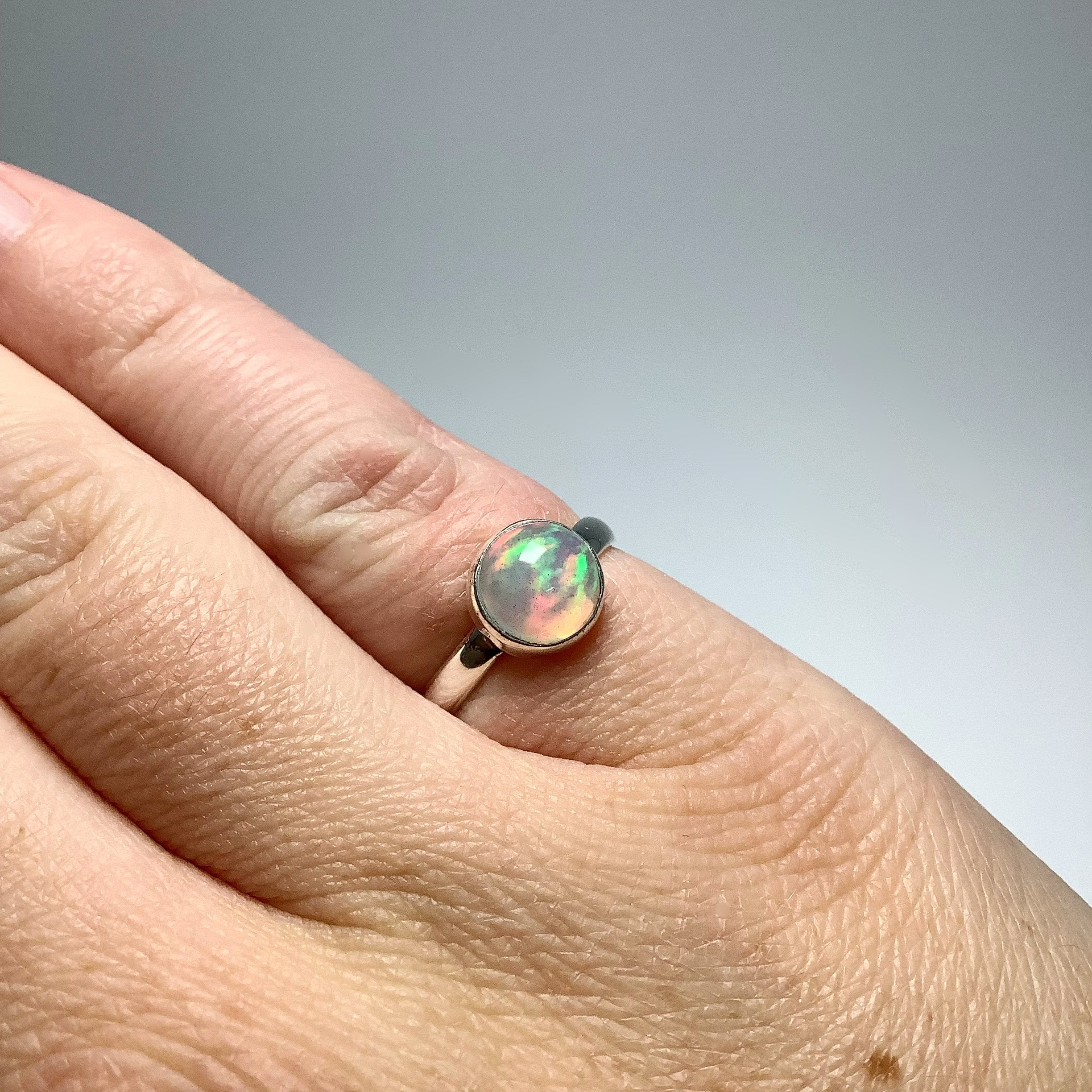 Ethiopian Fire Opal Ring