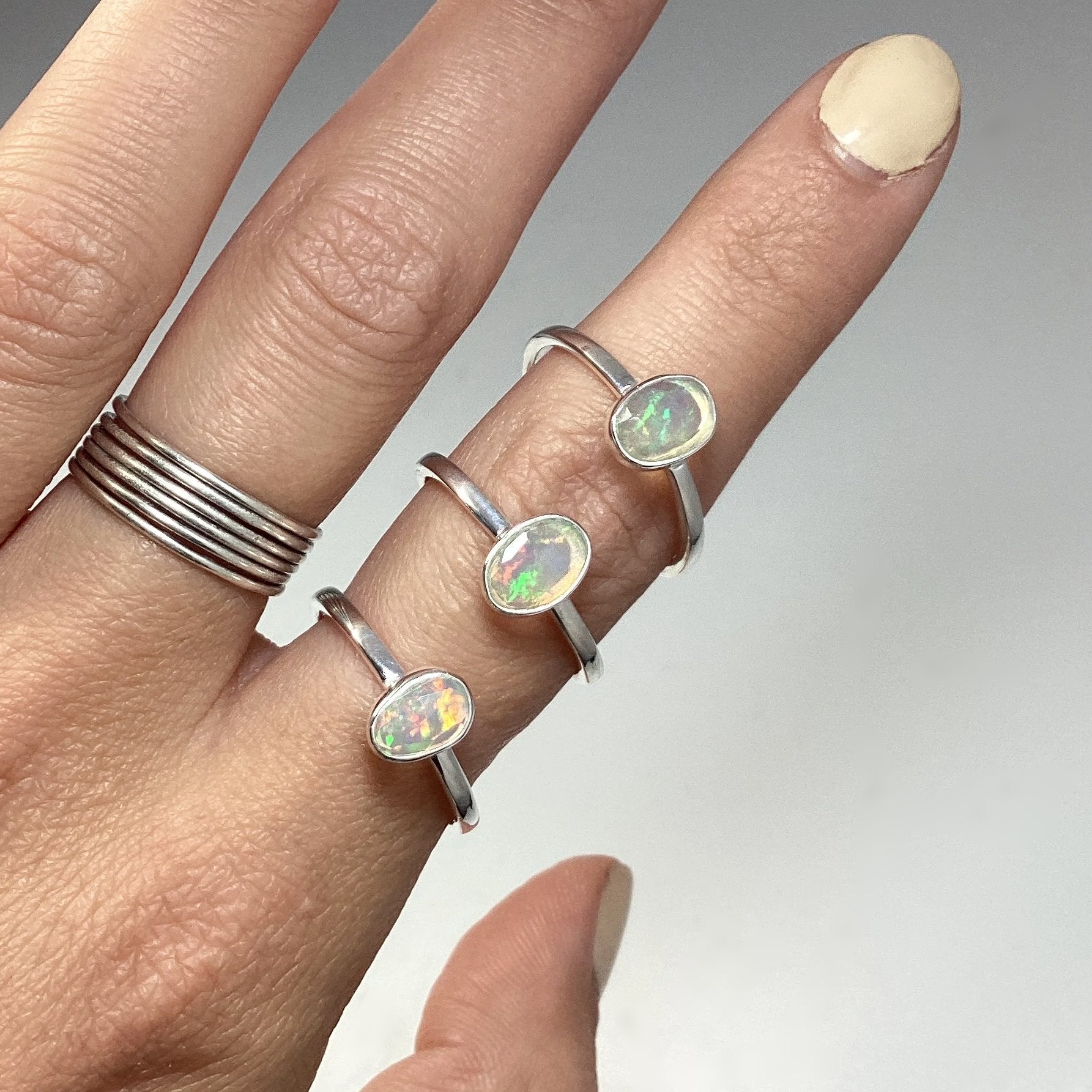 Ethiopian Fire Opal Ring