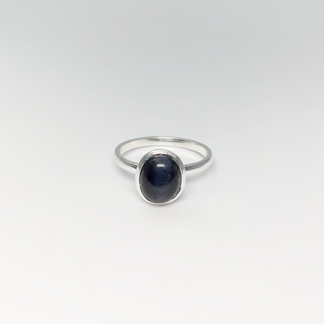 Blue Tiger Eye Ring